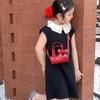 Korean-Style Princess Bow Mini Crossbody Handbag for Women and Girls