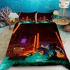 Minecraft 2/3pcs Duvet Cover Cartoon My World Quilt Cover Bedding Set Queen King Size with 1/2 Pillocase Bedroom
