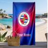 Reading FC Personalized Printed Beach Towel Soccer Logo Support Custom Name Text Absorbent Towel For Sport Travel Special Gift