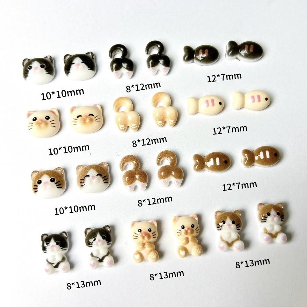 Little Fish Series Nail Art Charms DIY Craft Nail Decorations Resin Designer Charms for Nail Art