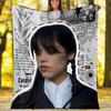 Wednesday Addams Printed Throw Blanket—soft,warm;versatile Blanket for All Seasons—perfect As &air-conditioning Throw,nap Blanket