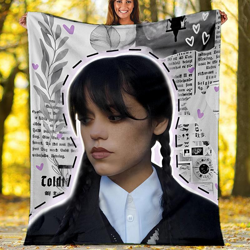Wednesday Addams Printed Throw Blanket—soft,warm;versatile Blanket for All Seasons—perfect As &air-conditioning Throw,nap Blanket