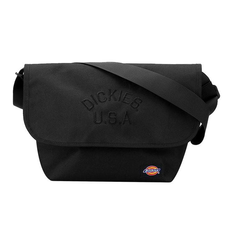 

New Dickies Polyester Messenger Bag Shoulder Bag Crossbody Bag Regular Unisex Black 161U90LBB11BK02 24.1*10.9*23.1CM