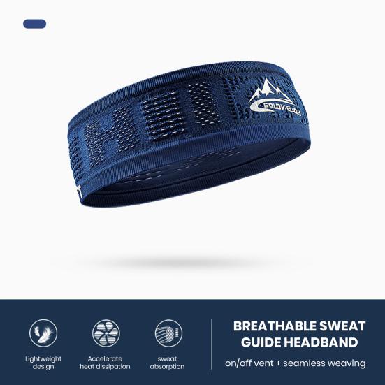 Sports Headband Sweat Absorbing Breathable Stretch Outdoor Fitness Running Yoga Cycling Basketball Sweatband Men Women Hair Accessories