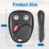Keyless Entry Car Key Fob Replacement for 2003-2007 Chevy Chevrolet Silverado Tahoe Avalanche Equinox SSR Suburban/GMC Sierra Yukon/Cadillac
