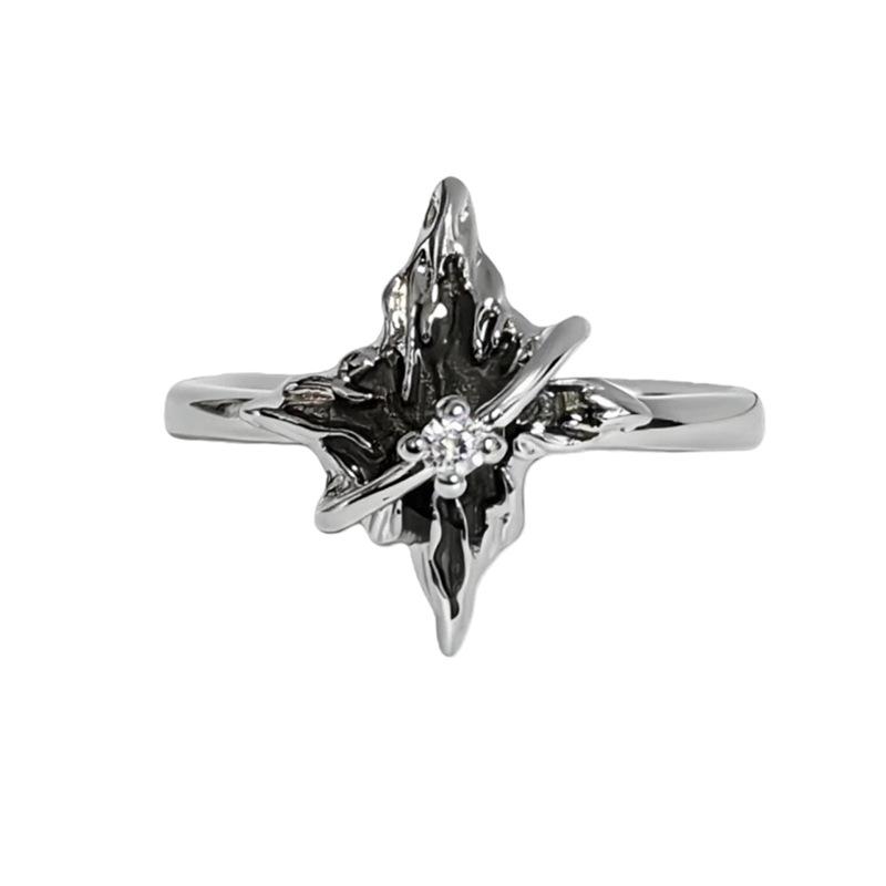 Niche Starlight Full Of Diamonds, Zir*****Pen Ring, Super Fairy Tide Cool Light Luxury, Niche High-End Feeling Stacked Ring Woman
