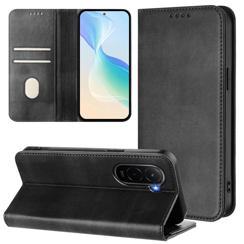 Dla Xiaomi Poco M7 Plus 5G/M7 4G (169mm) Etui portfelowe Tekstura retro Blokowanie RFID Skórzane etui na telefon