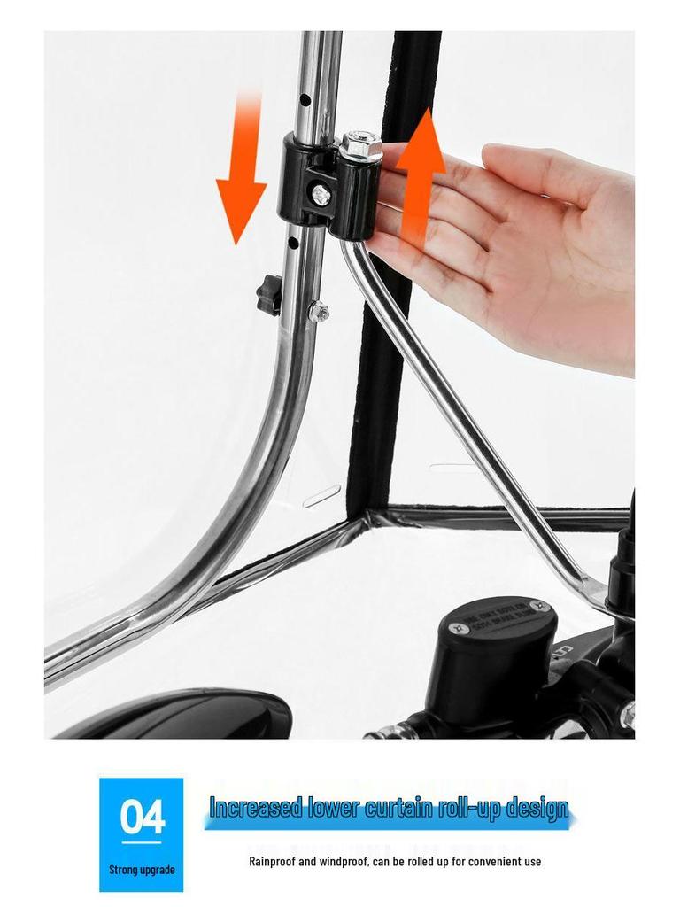 Förtjockat regntätt tak för elfordon, carport, motorcykel och trehjuling