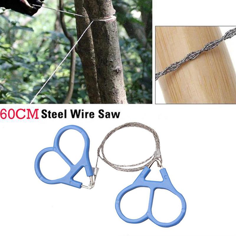 Portable Stainless Steel Wire Saw Cutter Hunting Camping Travel Survival Tool