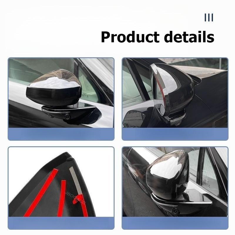 For Geely Zeekr 7X 2024 2025 Pair Rearview Mirror Cover Case Side Rear View Mirror Cover Caps Stickers Exterior Car Accessories