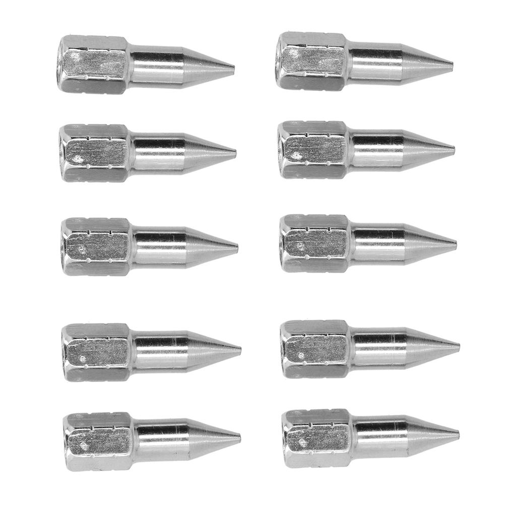 10 Stück Fettpressen-Düse Spitz Manuell Langlebig Verschleißfest Rostbeständig Düsenzubehör für