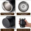 Fashion 230 ML Yerba Mate Cup Double Wall Stainless Steel Straw Cup with Cleaning Brush Reusable Gourd Cup Office