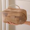 Large Breathable Mesh Cosmetic Bag With Separate Sections Efficient Makeup Skincare Storage Container HX6C