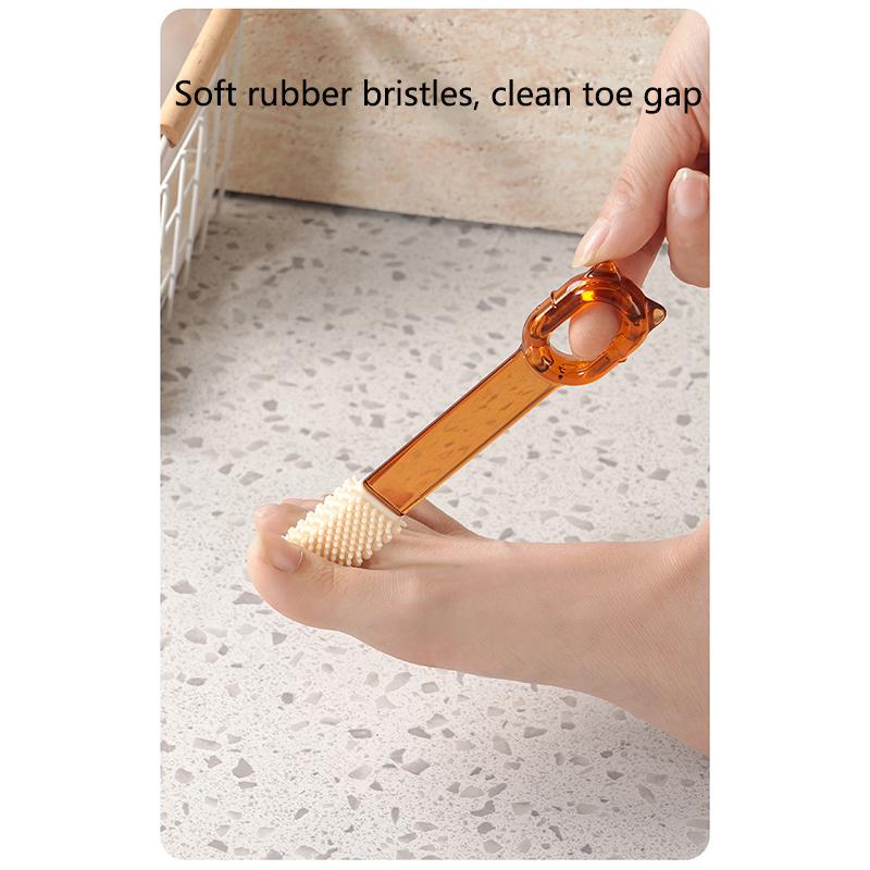 New Double Sided Stainless Steel Foot File Remover For Dead Skin 2 in 1 Toe Gap Cleaning Brush Foot Care Tools Foot Grinder Rasp