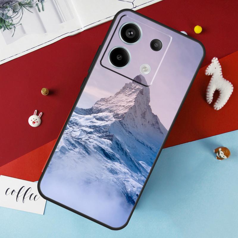 Zermatt Matterhorn Schweizer Berg Hülle für Xiaomi Redmi Note 13 12 10 8 9 11 Pro 12S 10S 11S Redmi 13C 10A 10C 9C 12C Hülle