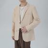 Men's Casual Loose Solid Color Jacket - Korean Style 2023 Spring/Summer Trend