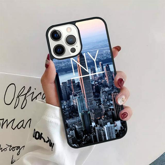 NEW YORK AMERICAN CITY Coque Shell For iPhone 17 Air 15 16e 14 13 12 Pro Max 11 Pro Max Plus Phone Case Cover