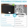 Comic Book Storage Bag with Handle Enclosed Lid Washable Foldable Clothing Storage Box Multipurpose Organizer for Home Office