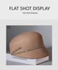 French Retro Wool Felt Women's Octagonal Hat for Autumn and Winter
