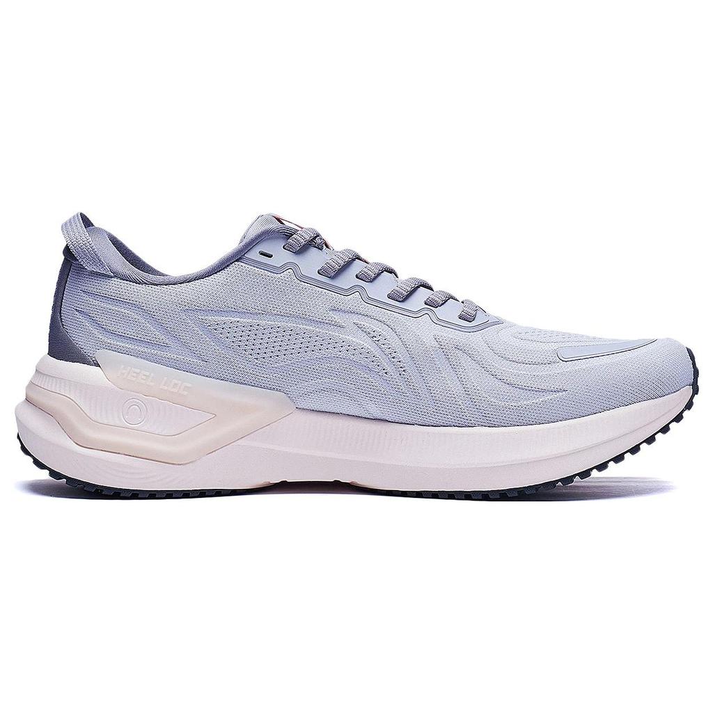 Li Ning YueYing 3.0 Têxtil Confortável, Amortecimento TPU Suporte Respirável Cano Baixo Sapatos de Corrida Masculino Cinza Pombo ARHT019-14