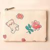 Mini Zipper Coin Purses Canvas Coin Wallet Lady Girls Earphone Coin Key Money Storage Bag Short Pouch Student Card Holder