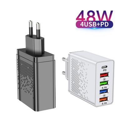 PD+USB Multi-port Charger - EU/US Standard, PD+4USB Adapter