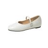 Ladies Shoes 2024 Hot Sale Buckle Strap Women's Flats Fashion Shallow Daily Flats Women New Round Solid Toe Toe Cap Slippers