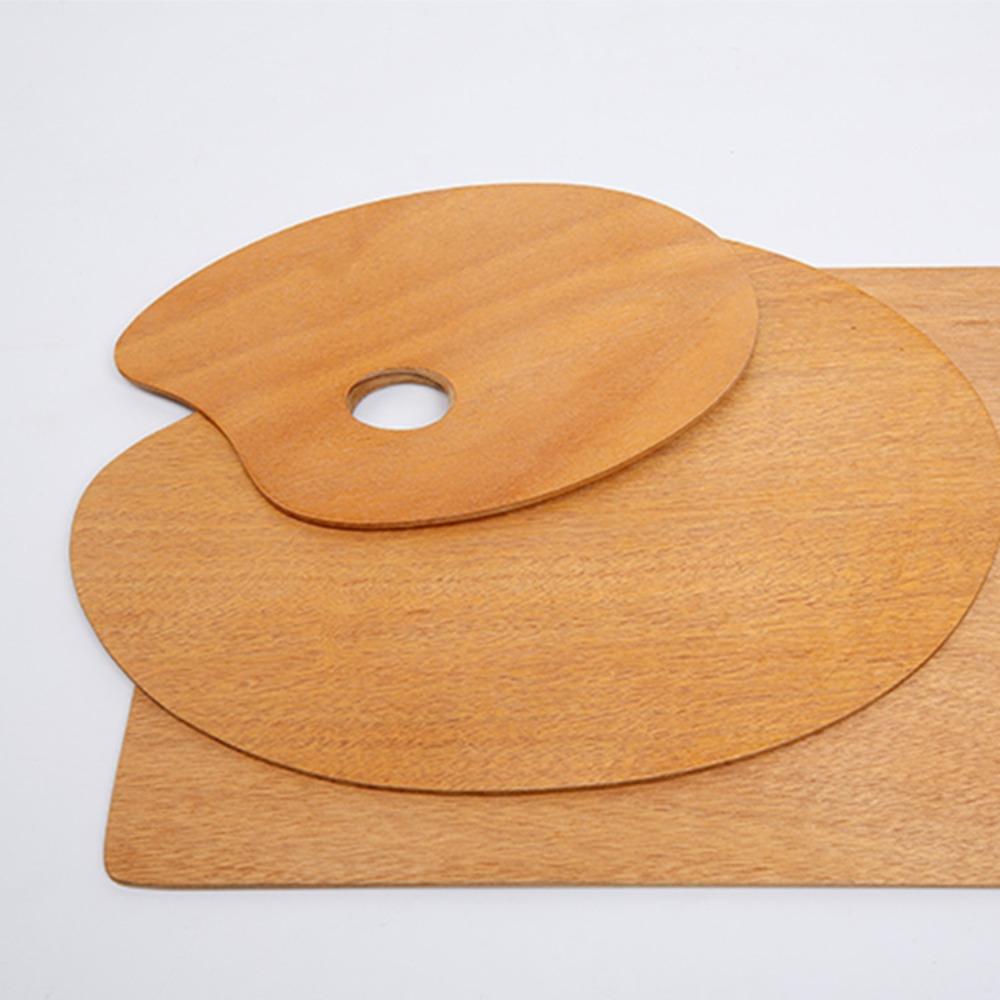 Painting Color Oil Paint Palette Oval/Square Acrylic Pallets Rack Color Mixing Board  Study Tool