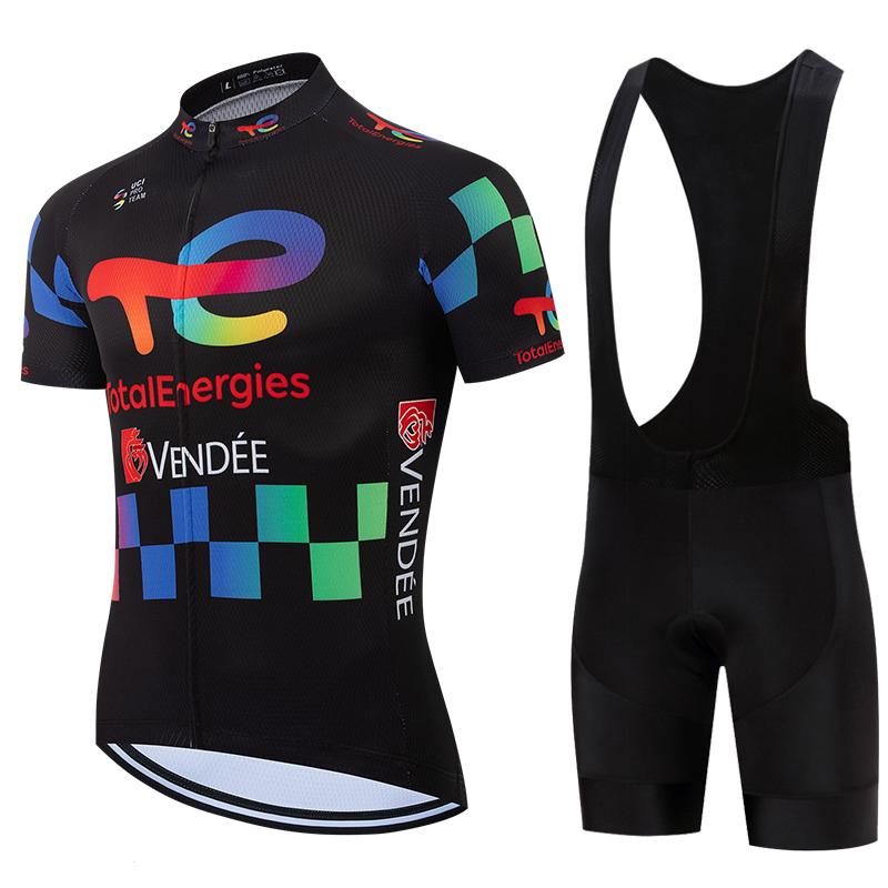 VENDEE Man Team Cycling Jersey Sets Cycling Jacket Bicycle Short Sleeve Cycling Clothing Bike Ciclismo Cycling Jersey S