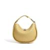 New Woven Cowhide Crescent Bag 2025 Spring and Summer Fashion Casual Shoulder Crossbody Leather Underarm Bag Niche Design