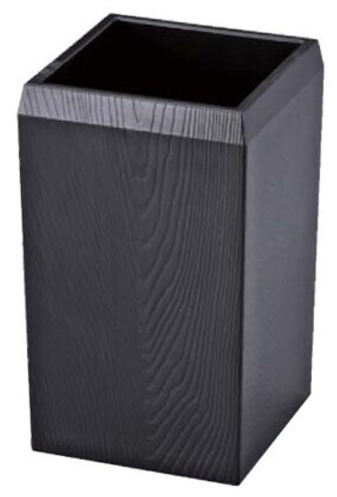 Fukui Craft ABS Woodgrain Square Chopstick Black 90124010 Holder, чёрный