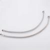 2pcs Stainless Steel Flexible Water Supply Hose G 1/2 Cold Faucet Plumbing Pipe For Bathroom Kitchen Sink