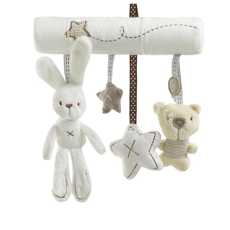 

Mamibeby Little Rabbit Musical Plush Toy & Stroller Mobile No Light Rabbit Bed Mobile