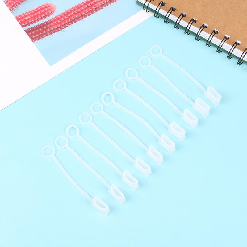 

10 шт. Адаптер HDMI A Прозрачная заглушка от пыли с веревочкой Защитные колпачки-заглушки от пыли и потери Прозрачная крышка