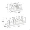 Telescopic Pot Lid Organizer Rack Cookware Holder Kitchen Accessories Dish Adjustable for