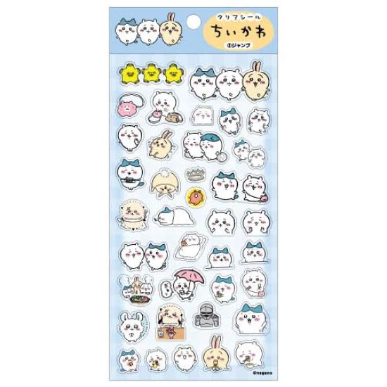 Ensky Chiikawa Прозрачная наклейка Прыжок (3)