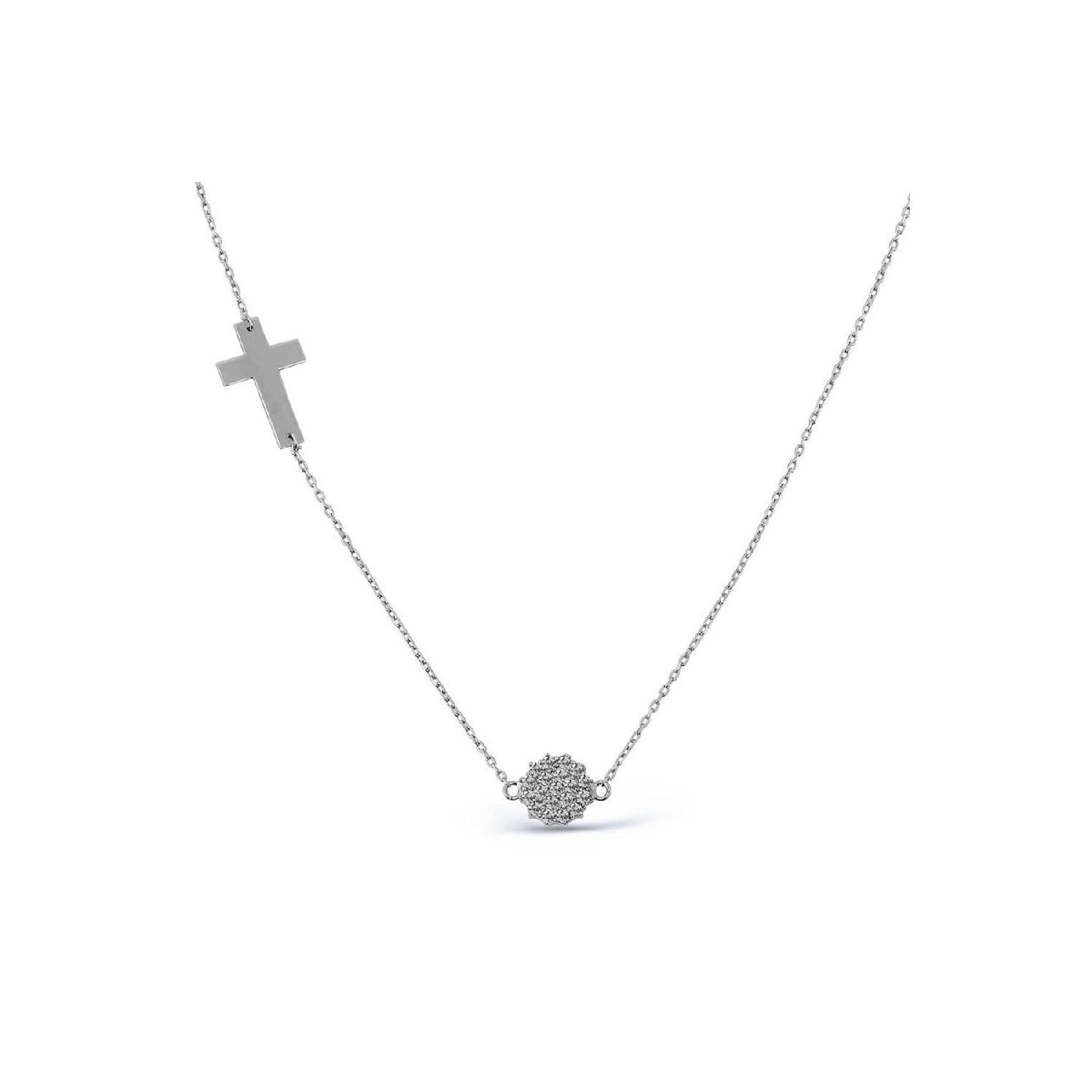 

Chain crusader Round Figure Necklace Яскраво-рожевий
