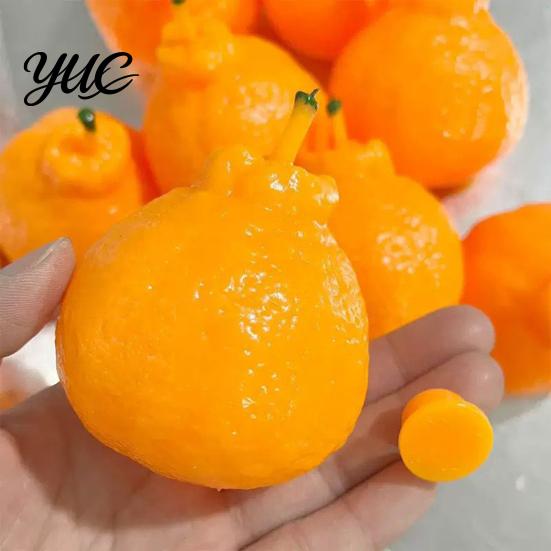 Crunchy Durian Toy Stress Relief Toy, Shapeable Fake Orange Squeeze Slow Rising Pinchable for Home and Office Soft Balls