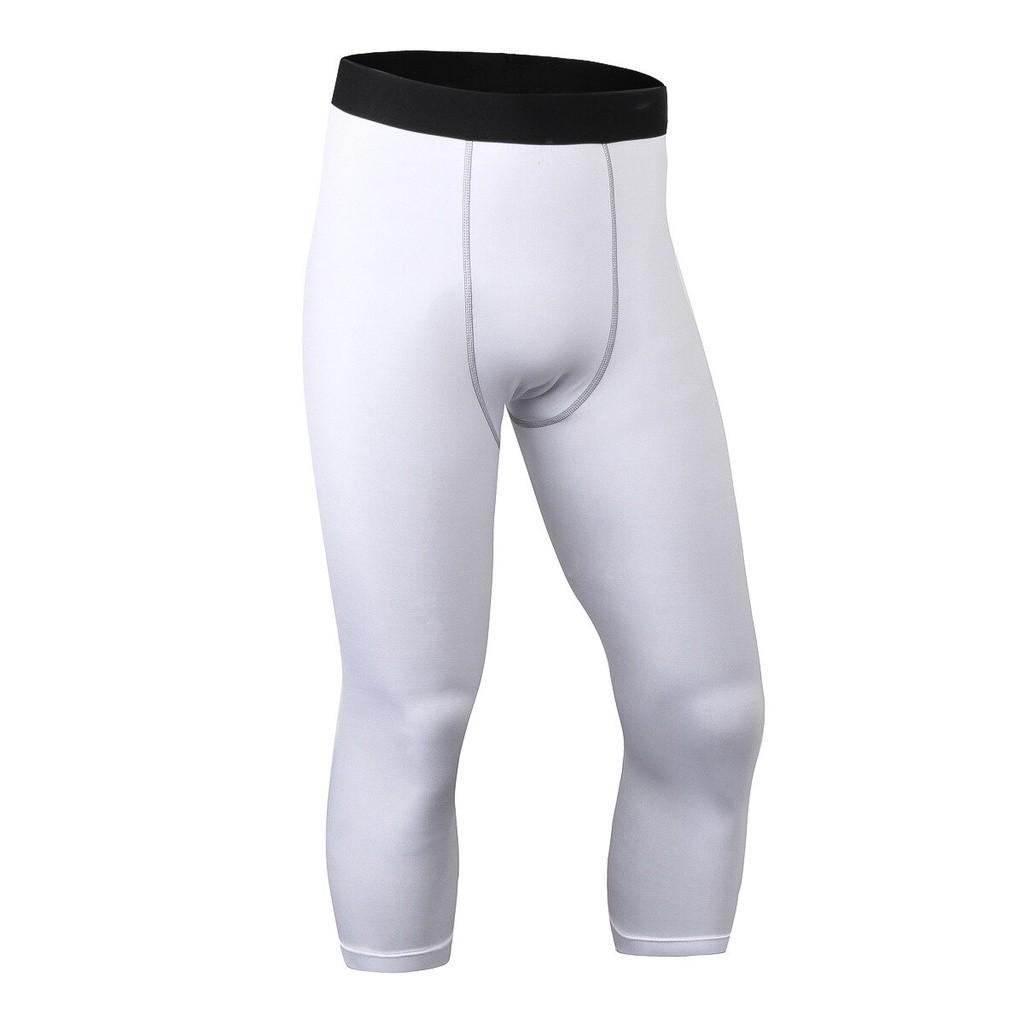 Men's Slim-Fit PRO Capri Pants for Sports Workouts Running