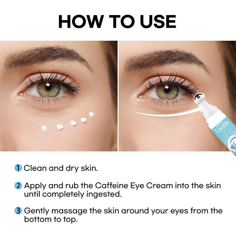 Falten Augen 5% Koffein Augen Creme Eye Roller Ball Creme Für Augenringe Verblasst Feine Linien Entfernen Augen Taschen 15ml