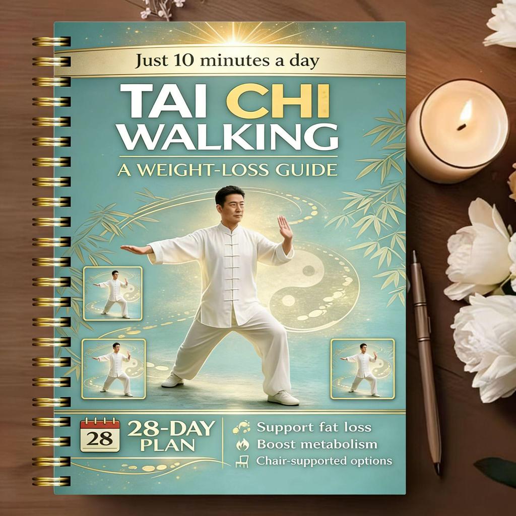28-Day Chair Tai Chi Notebook: Tai Chi for Over 60s