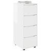 Storage Cabinet Glossy White 40 X 48 X 105 Cm