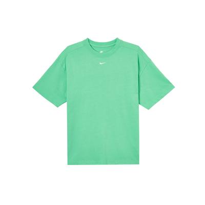 Sportswear Essential Oversized Solid Color Crew Neck Short Sleeve T-Shirt Women Tops Green DX7911-363