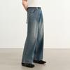 Elva' Island Women's Retro Wide-Leg Denim Trousers