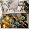 Elegant Peacock Fantasy Art Floor Mats for Living Room, Bedroom and Room Decoration Are Suitable for Gifts.