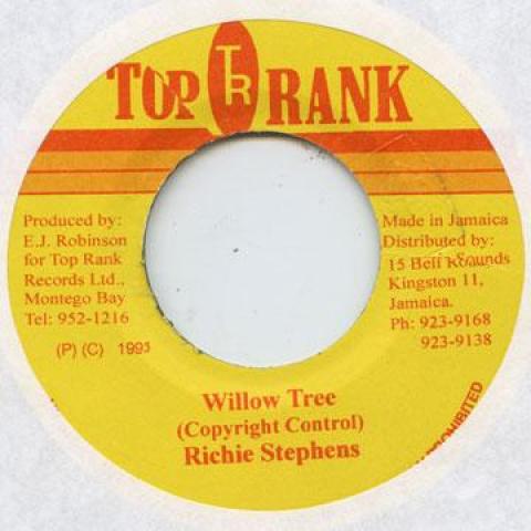 

7-дюймовая пластинка RICHIE STEPHENS - Willow Tree none Top Rank 1991 Ямайка Регги, Ска и Даб Б/У