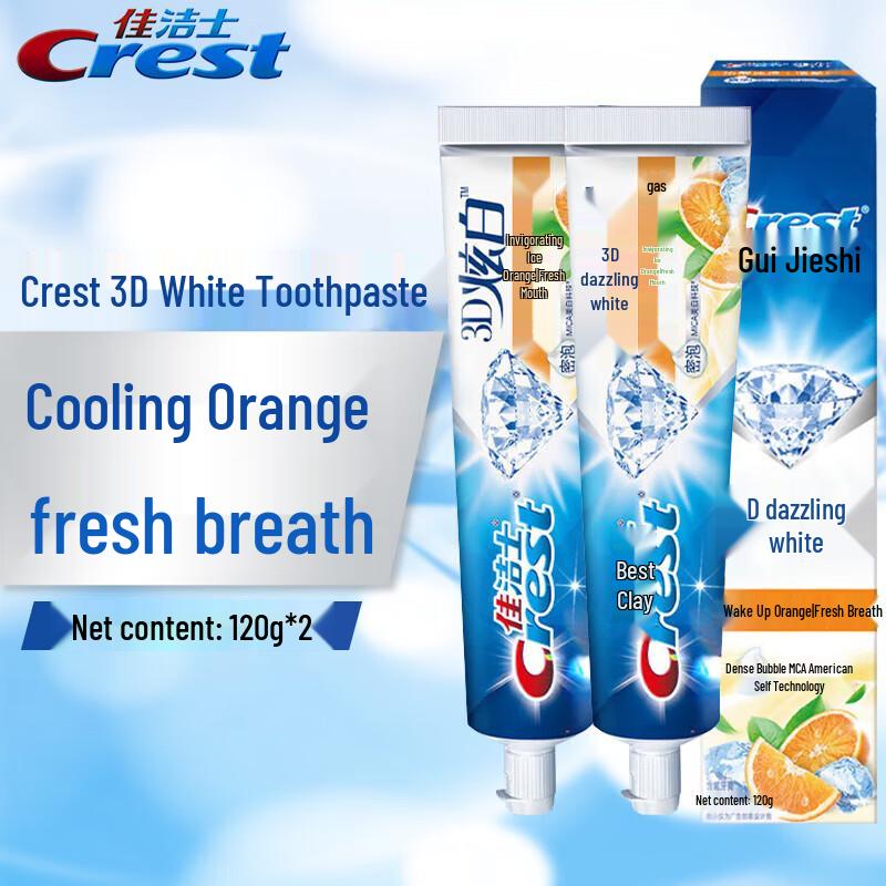 Crest 3D White Iced Orange Fluoride Toothpaste