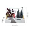 Rotating Holiday Music Boxes Featurings Warm LED Light And Resins Construction For Family Gatherings