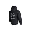 adidas Neo Essential Jacke mit Logo-Aufdruck auf der Rückseite und Kapuze mit Reißverschluss, Unisex-Oberbekleidung, Schwarz, HN0709
