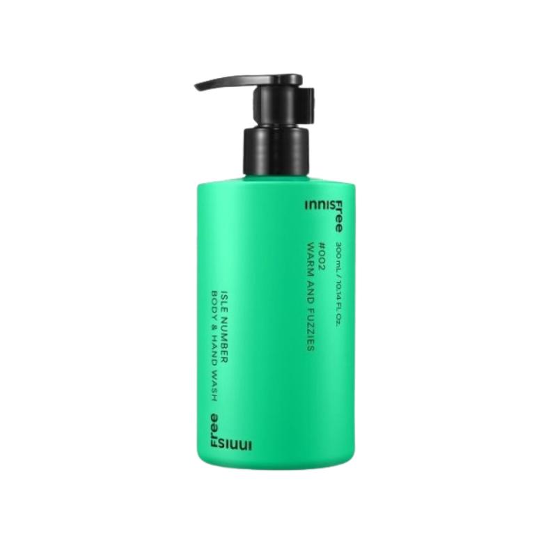 Innisfree Isle Number Body & Hand Wash 300ml | Perfumed Hydrating Cleanser | K-Beauty [Seize the Moment / Warm & Warm & Fuzzies]